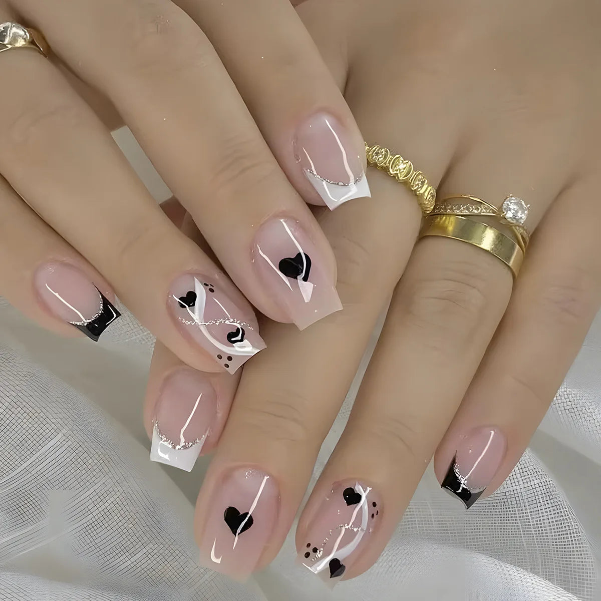 Charming Bow French Ballet Press-On Nails