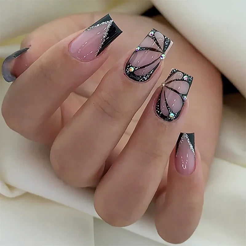 Charming Bow French Ballet Press-On Nails