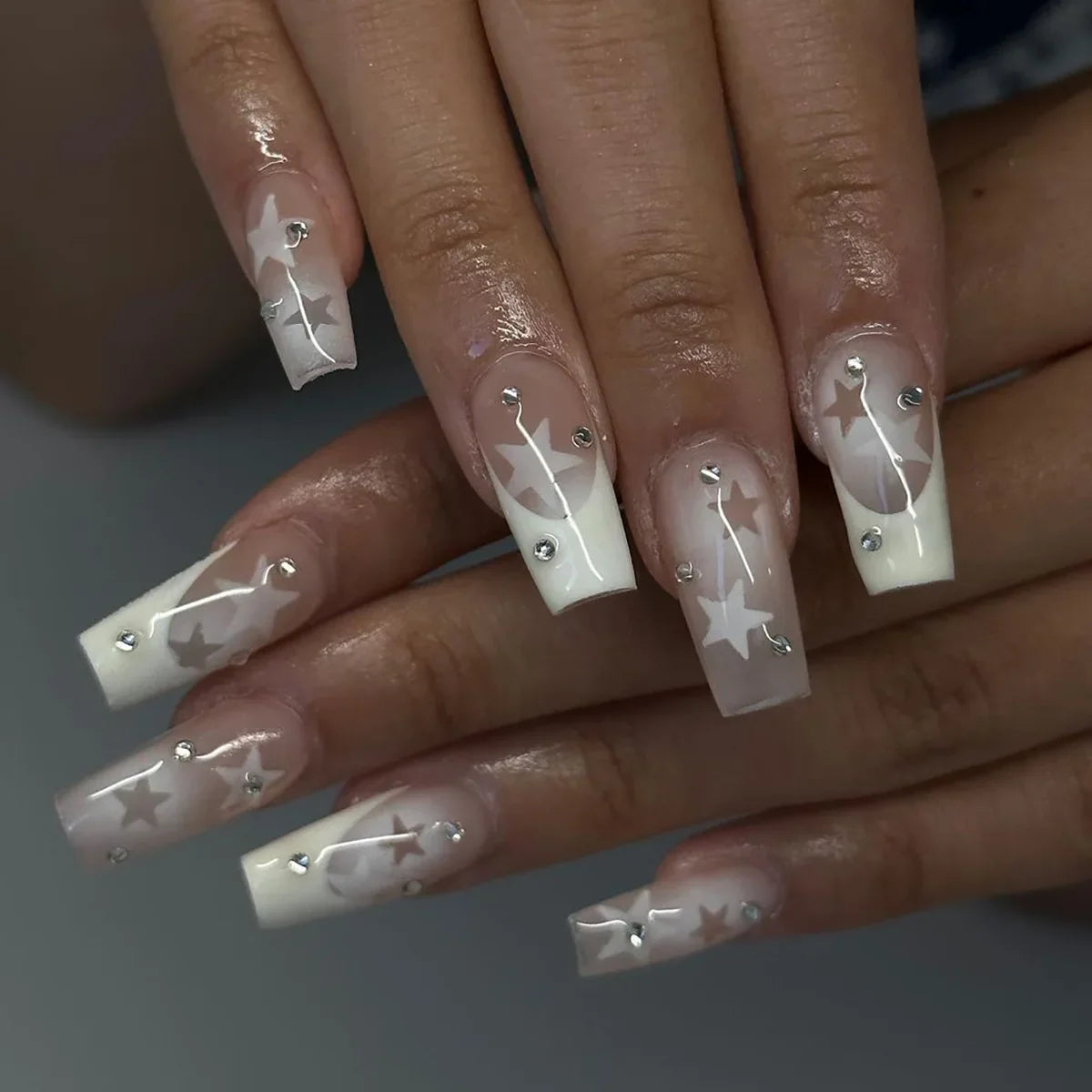 Charming Bow French Ballet Press-On Nails