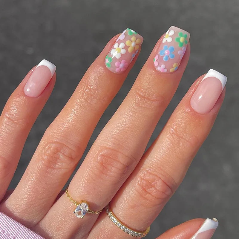 Charming Bow French Ballet Press-On Nails