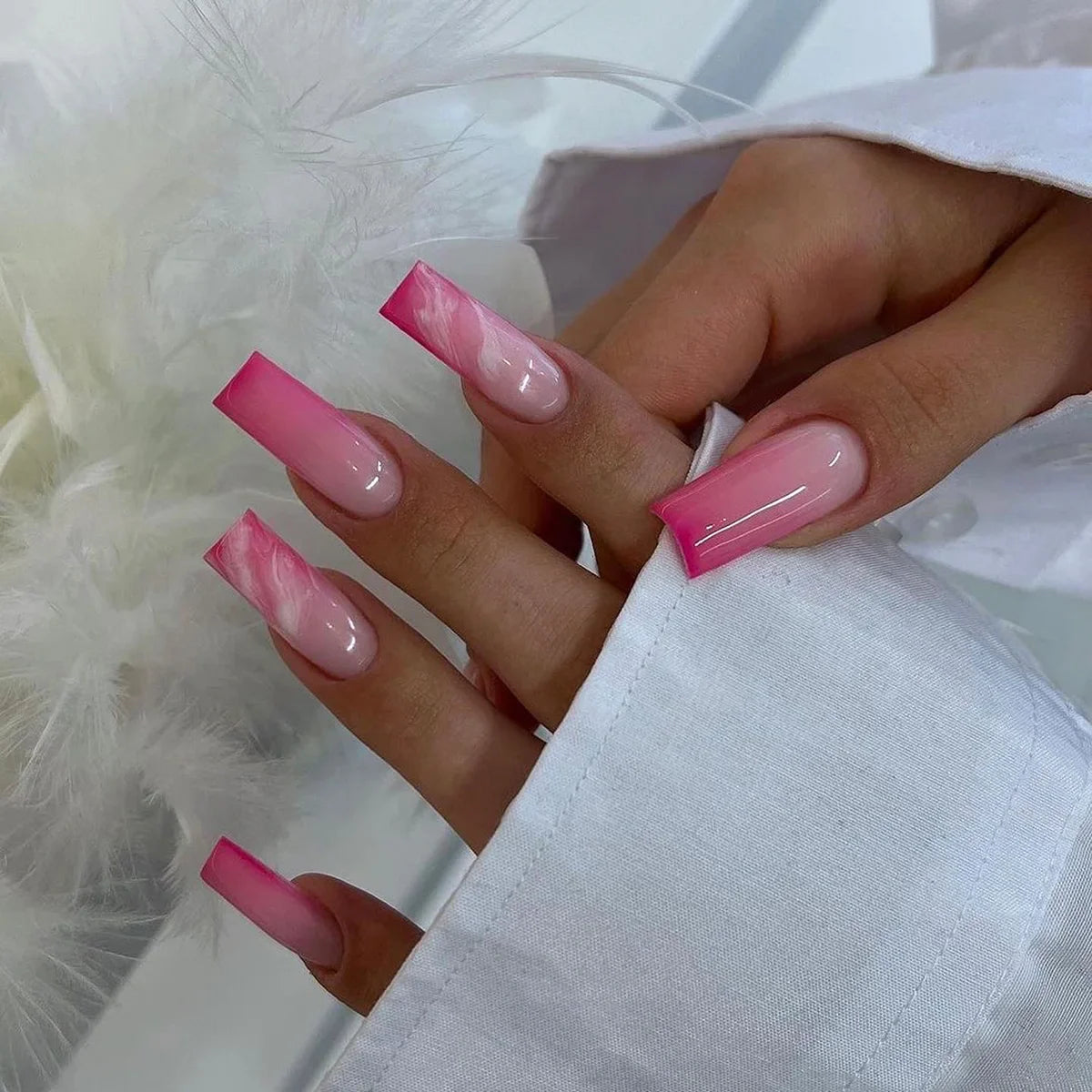 Charming Bow French Ballet Press-On Nails