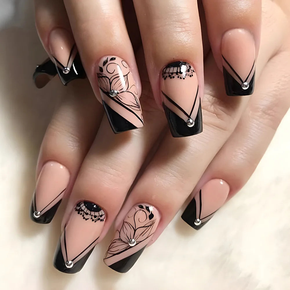 Charming Bow French Ballet Press-On Nails