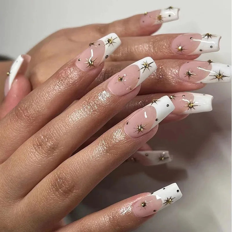 Charming Bow French Ballet Press-On Nails