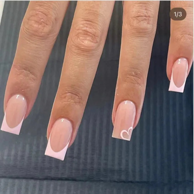 Charming Bow French Ballet Press-On Nails