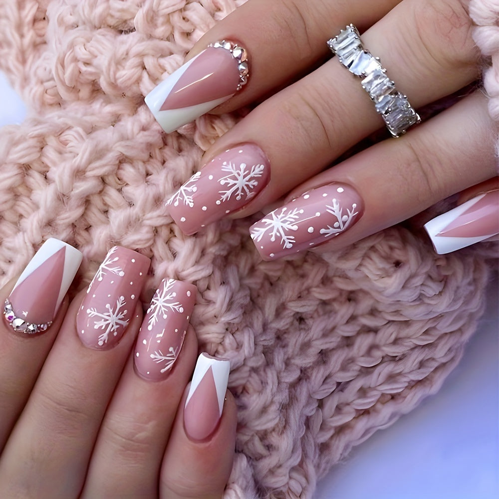 Pink Coffin Press-On Nails