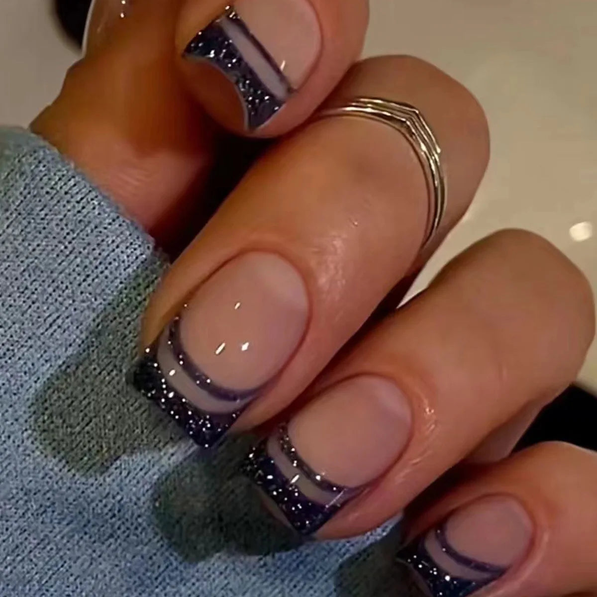 Charming Bow French Ballet Press-On Nails