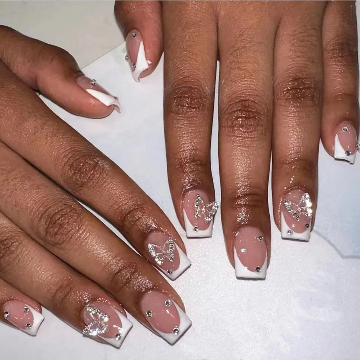 Charming Bow French Ballet Press-On Nails