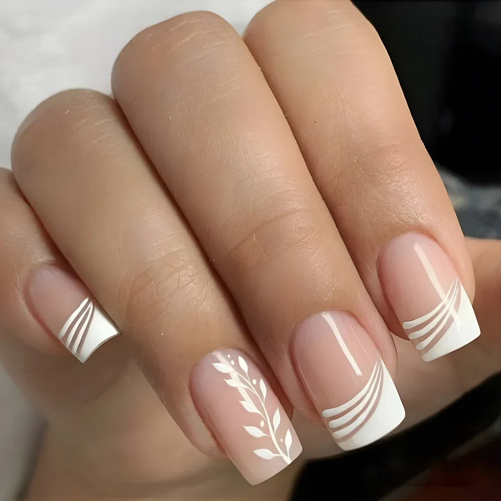 Charming Bow French Ballet Press-On Nails