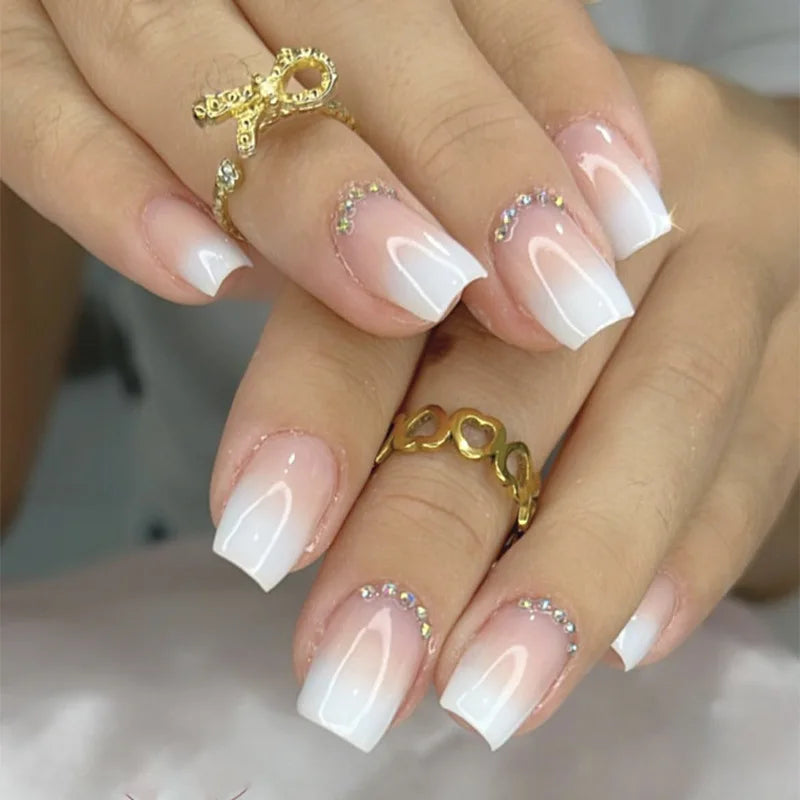 Charming Bow French Ballet Press-On Nails