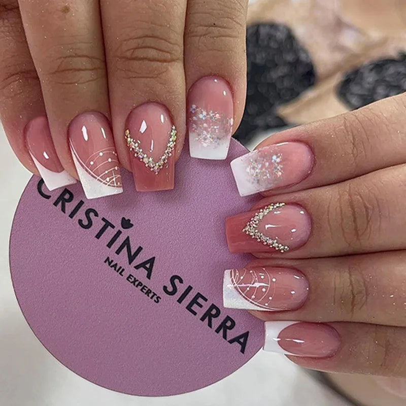 Charming Bow French Ballet Press-On Nails