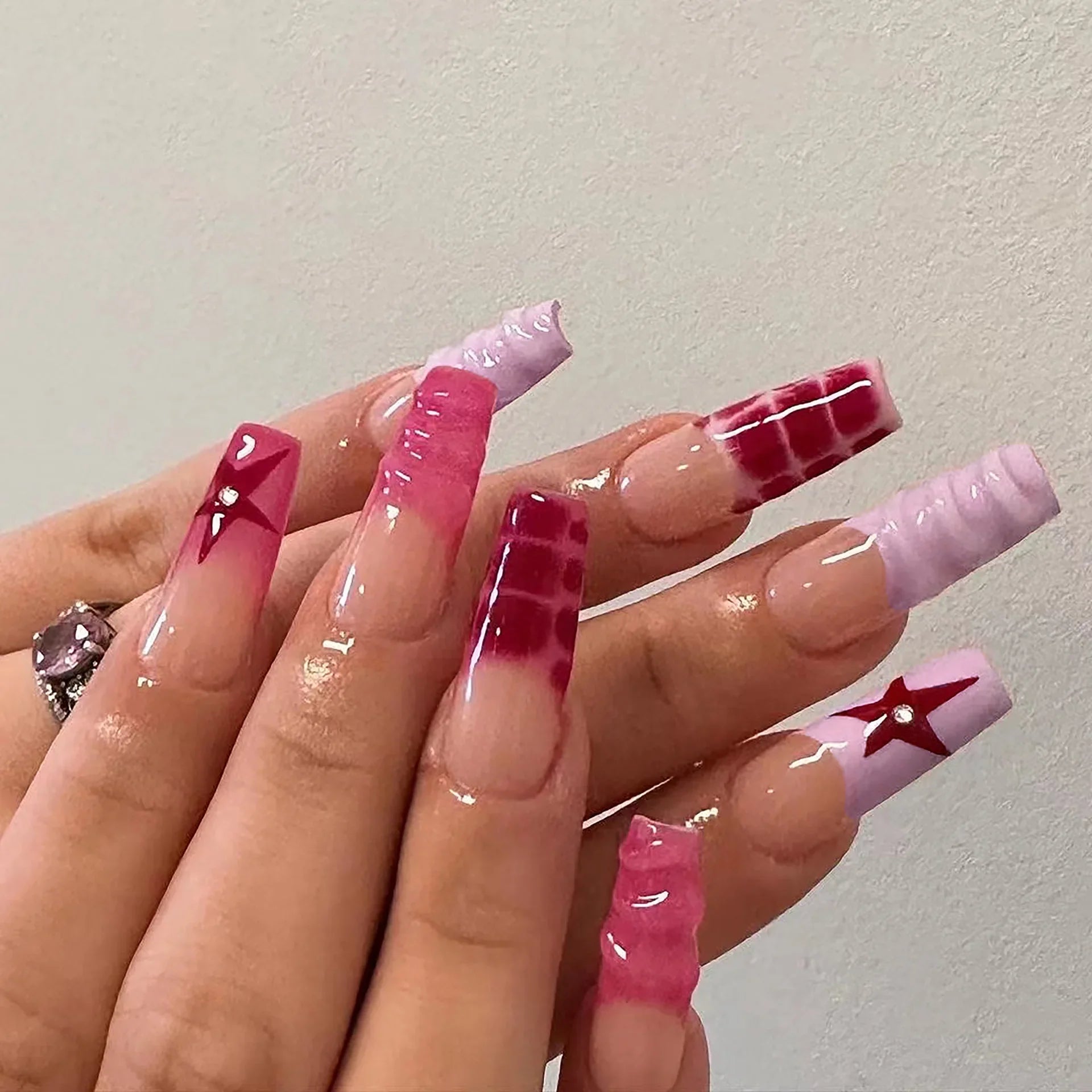 Charming Bow French Ballet Press-On Nails