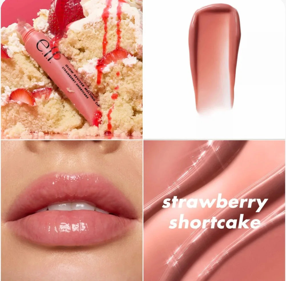 New Elf Mirror-Shine Lip Gloss Moisturizes And Nourishes Lips Improve Lip Lines And Dryness Creates Hydrated And Plump Lip Look