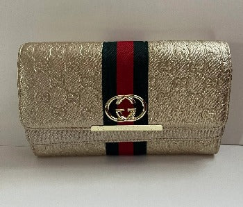 Elite Calfskin Clutch with Chain Strap
